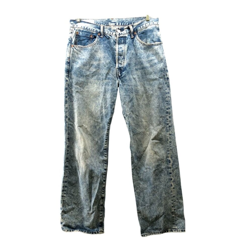 Gap 90s Loose Jeans Mens 33x32 Button Fly Blue Light Wash Cotton Relaxed Baggy